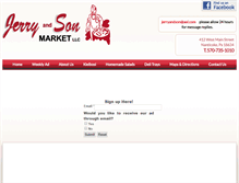 Tablet Screenshot of jerryandsonmarket.com